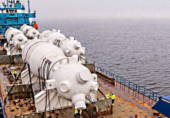 Немецкие парогенераторы-гиганты прибыли в Швецию на переработку