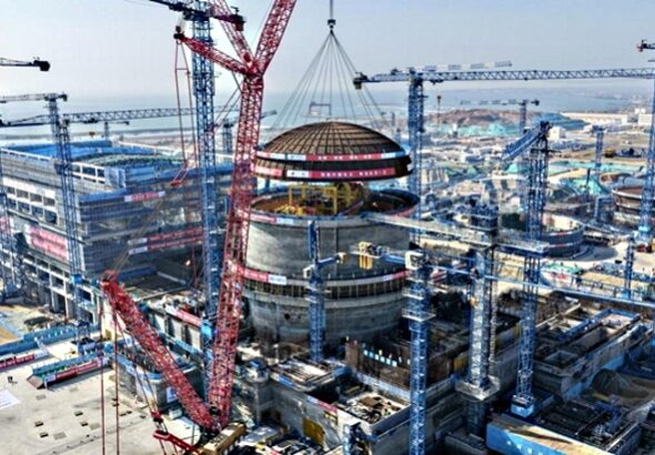 На АЭС «Шидаовань» установили защитный купол первого блока Hualong One