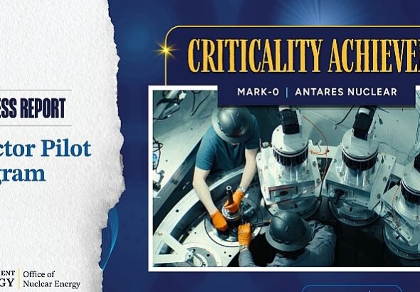Американский микрореактор Mark-0 компании Antares достиг критичности