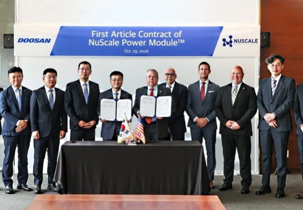 NuScale заказала Doosan производство ключевых узлов для своих ММР